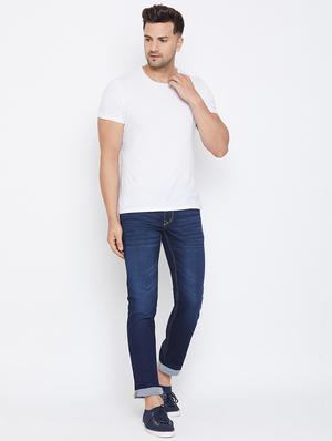 blue light washed denim jeans - 17663224 - Standard Image - 4