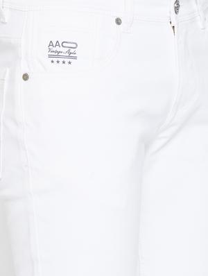 white plain denim jeans - 17663225 - Standard Image - 5