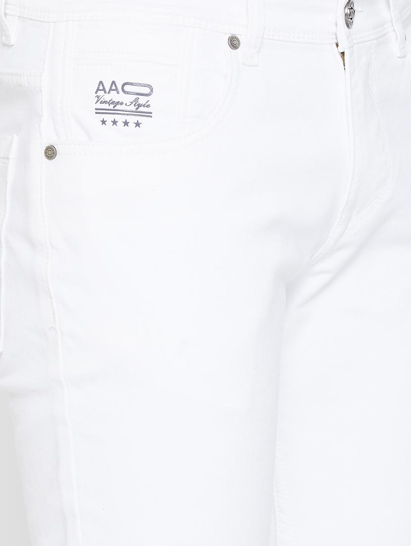 white plain denim jeans - 17663225 - Zoom Image - 5