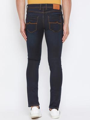 dark blue light washed denim jeans - 17663227 - Standard Image - 3