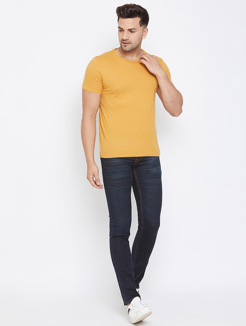 dark blue light washed denim jeans - 17663227 - Zoom Image - 4