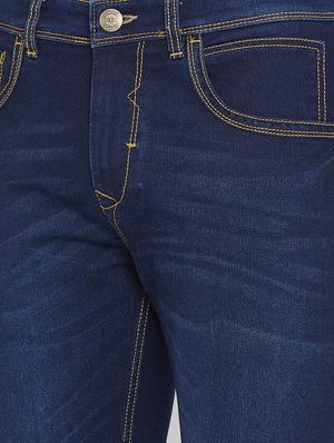 blue light washed denim jeans - 17663229 - Standard Image - 5