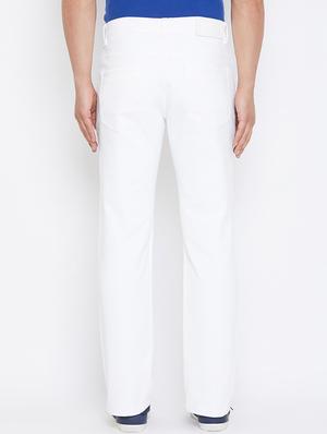 white plain denim jeans - 17663230 - Standard Image - 2