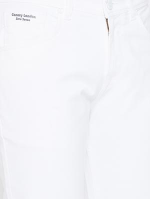 white plain denim jeans - 17663230 - Standard Image - 5