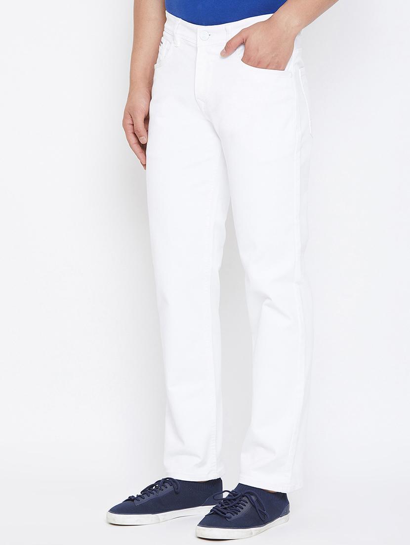 white plain denim jeans - 17663230 - Zoom Image - 3