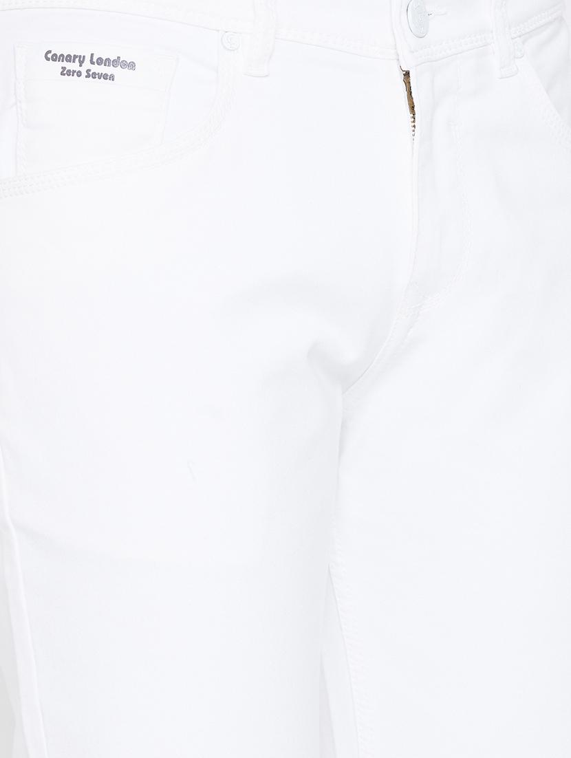 white plain denim jeans - 17663230 - Zoom Image - 5
