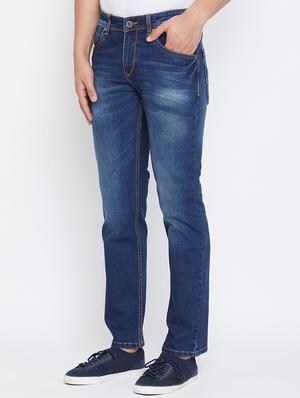 blue light washed denim jeans - 17663232 - Standard Image - 2