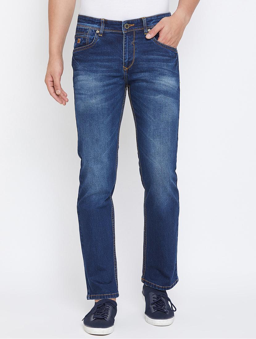 blue light washed denim jeans - 17663232 - Zoom Image - 1