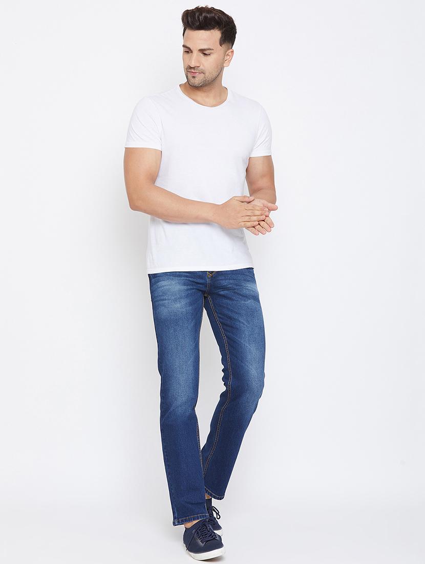 blue light washed denim jeans - 17663232 - Zoom Image - 4