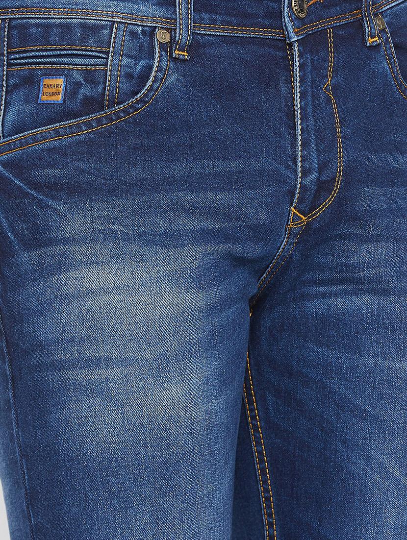 blue light washed denim jeans - 17663232 - Zoom Image - 5
