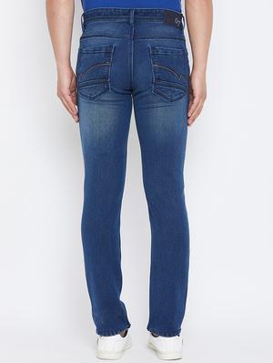 blue light washed denim jeans - 17663234 - Standard Image - 3