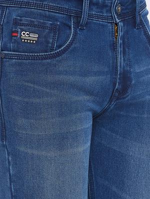 blue light washed denim jeans - 17663234 - Standard Image - 5