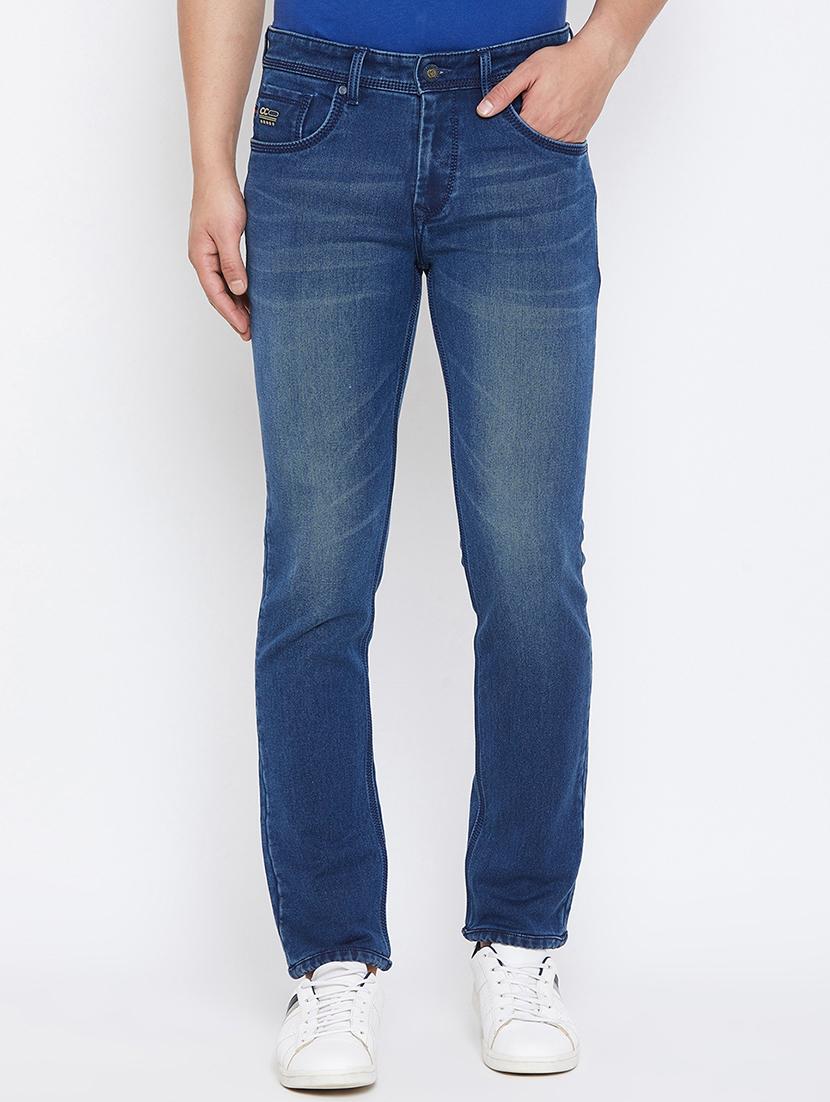 blue light washed denim jeans - 17663234 - Zoom Image - 1