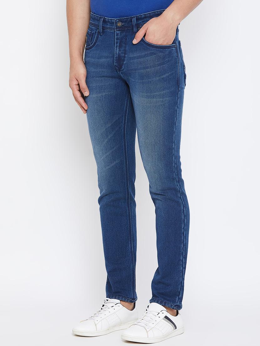 blue light washed denim jeans - 17663234 - Zoom Image - 2