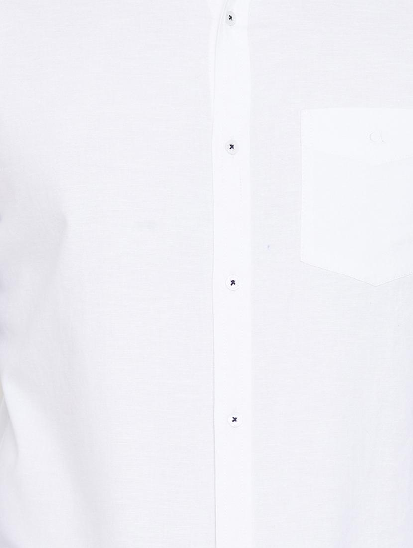 white solid casual shirt - 17663254 - Zoom Image - 5