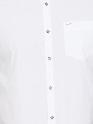 white solid casual shirt - 17663269 - Standard Image - 5