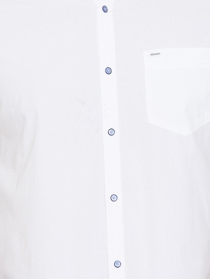 white solid casual shirt - 17663269 - Zoom Image - 5