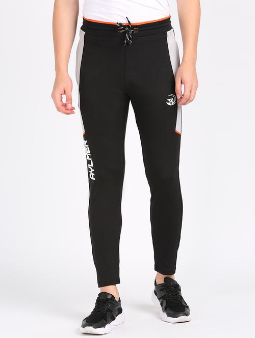 black side striped full length track pant - 17663962 - Standard Image - 1