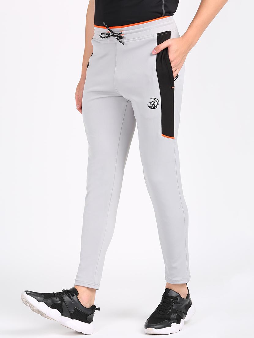 grey side striped full length track pant - 17663963 - Zoom Image - 2