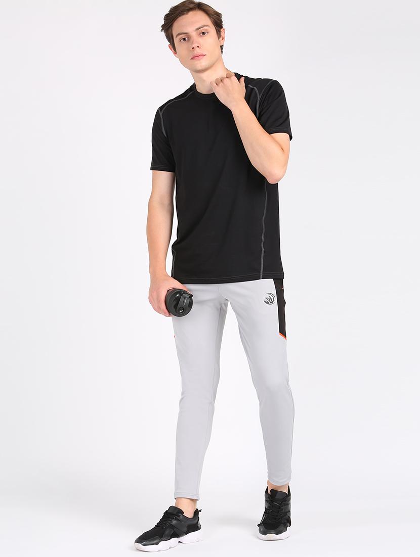 grey side striped full length track pant - 17663963 - Zoom Image - 4
