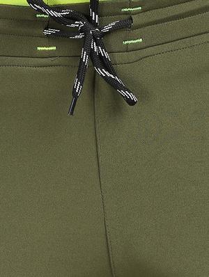 olive green side striped full length track pant - 17663964 - Standard Image - 6