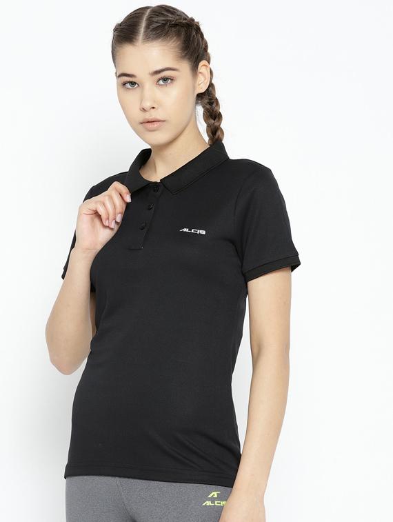 polo neck solid tee - 17664809 - Zoom Image - 2