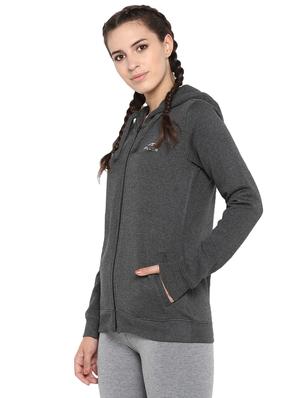 hooded neck solid jacket - 17664893 - Standard Image - 2
