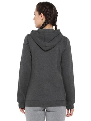 hooded neck solid jacket - 17664893 - Standard Image - 3