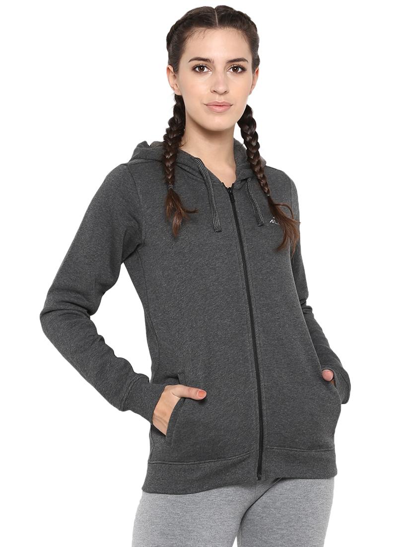 hooded neck solid jacket - 17664893 - Zoom Image - 1