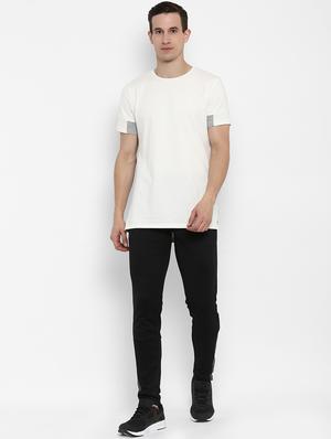 black solid full length track pant - 17665094 - Standard Image - 4