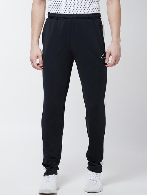 black color block full length track pant - 17665116 - Standard Image - 1