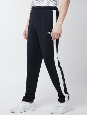 black color block full length track pant - 17665116 - Standard Image - 2