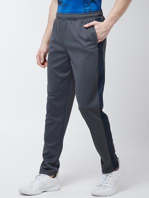 grey side taped full length track pant - 17665119 - Standard Image - 2