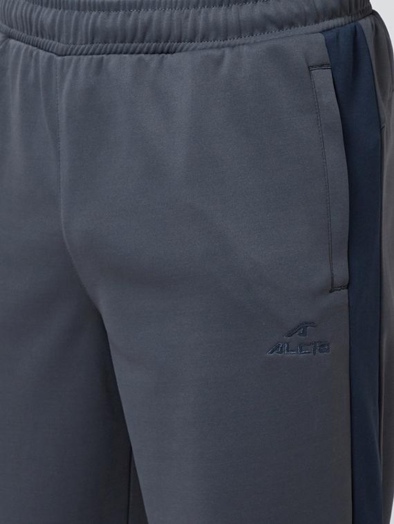 grey side taped full length track pant - 17665119 - Zoom Image - 5