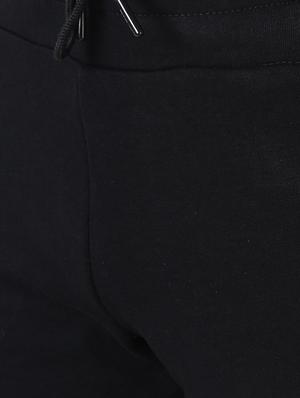 black solid full length track pant - 17665128 - Standard Image - 5
