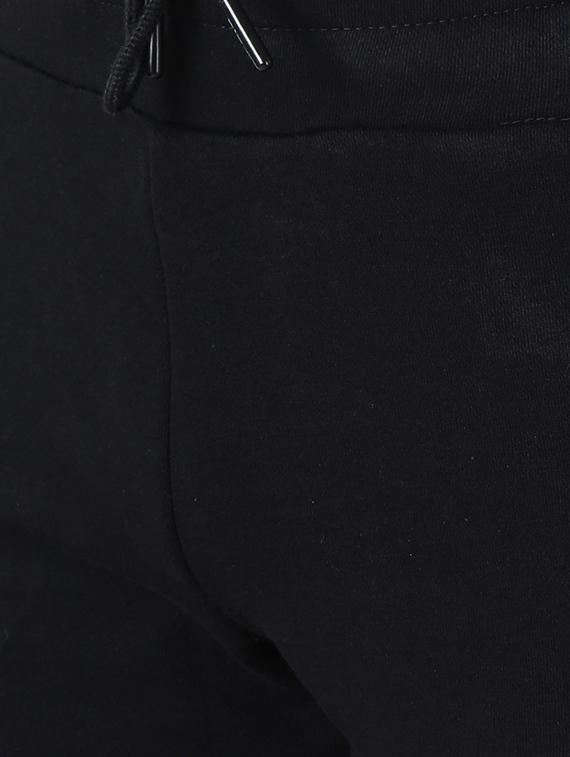 black solid full length track pant - 17665128 - Zoom Image - 5