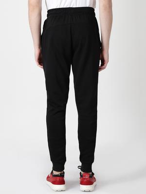 black solid full length track pant - 17665131 - Standard Image - 3