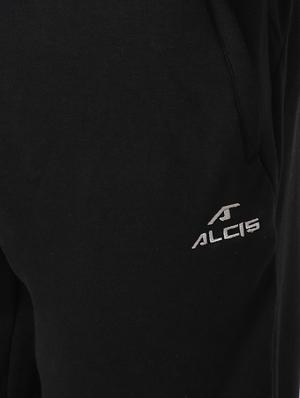 black solid full length track pant - 17665131 - Standard Image - 5
