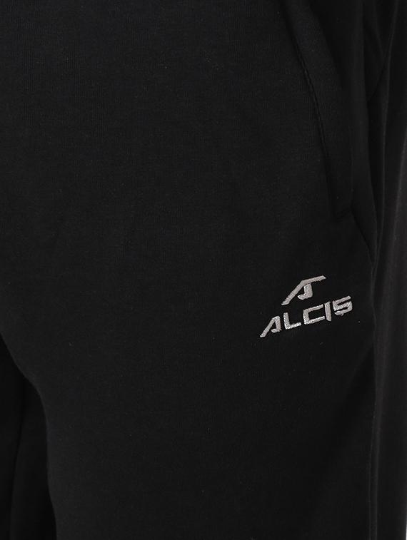 black solid full length track pant - 17665131 - Zoom Image - 5