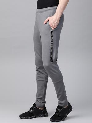 black solid joggers track pant - 17665138 - Standard Image - 2