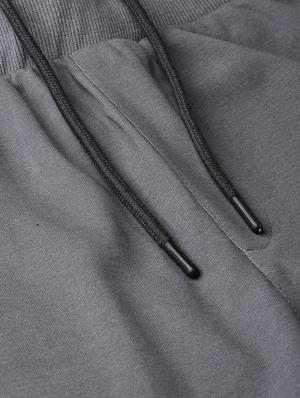 black solid joggers track pant - 17665138 - Standard Image - 5