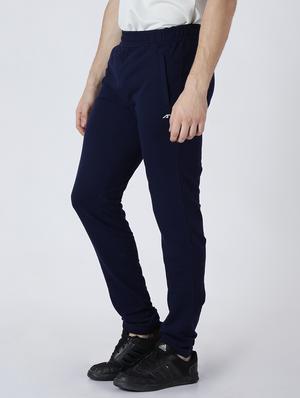 navy blue solid full length track pant - 17665143 - Standard Image - 2