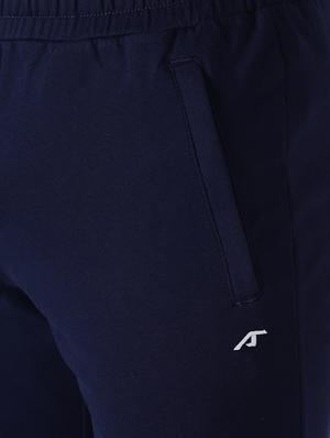 navy blue solid full length track pant - 17665143 - Standard Image - 5