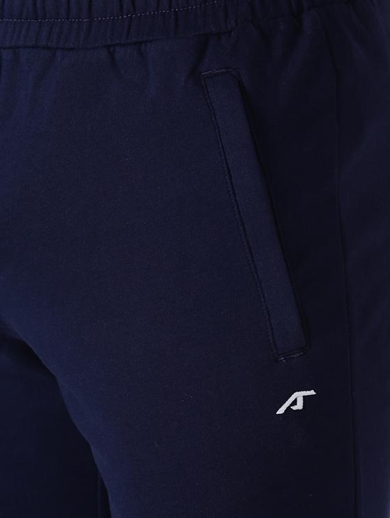 navy blue solid full length track pant - 17665143 - Zoom Image - 5