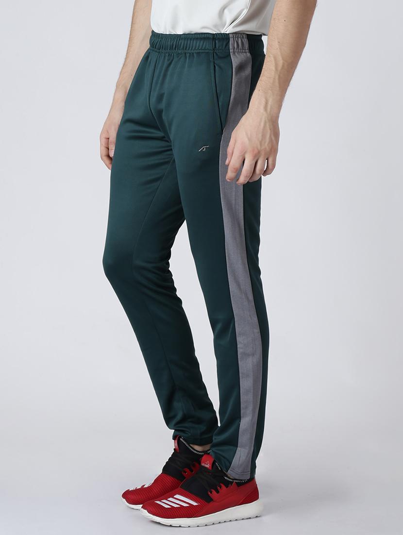 green side striped full length track pant - 17665147 - Zoom Image - 2
