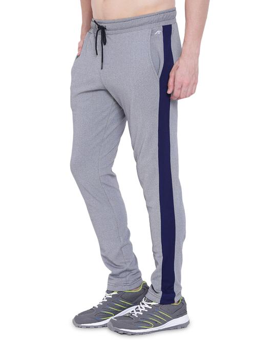 navy blue side taped full length track pant - 17665148 - Standard Image - 1