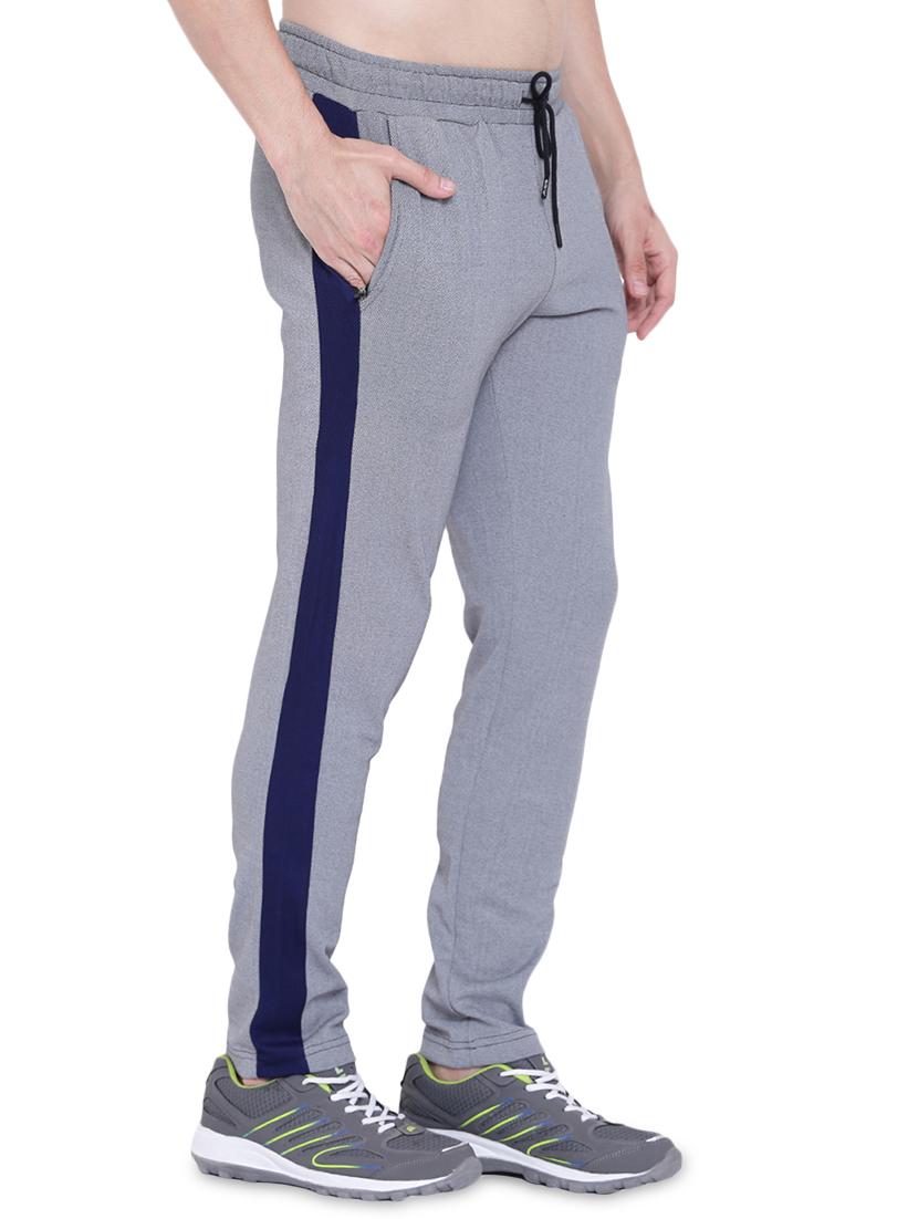navy blue side taped full length track pant - 17665148 - Zoom Image - 2