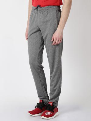 grey solid full length track pant - 17665151 - Standard Image - 2