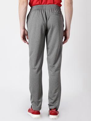 grey solid full length track pant - 17665151 - Standard Image - 3