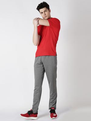 grey solid full length track pant - 17665151 - Standard Image - 4